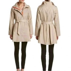 Kensie Women's Tie Waist Trench Coat